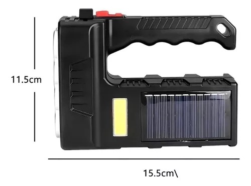 Miniatura 3 de Linterna Led Solar Y Usb Recargable